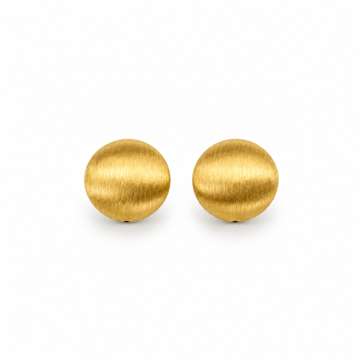 Disc-Shaped Clip Earrings