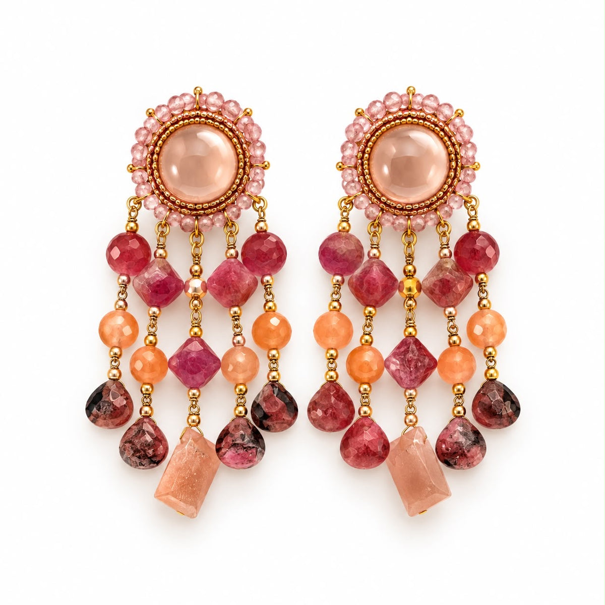 Coral Sunset Earrings