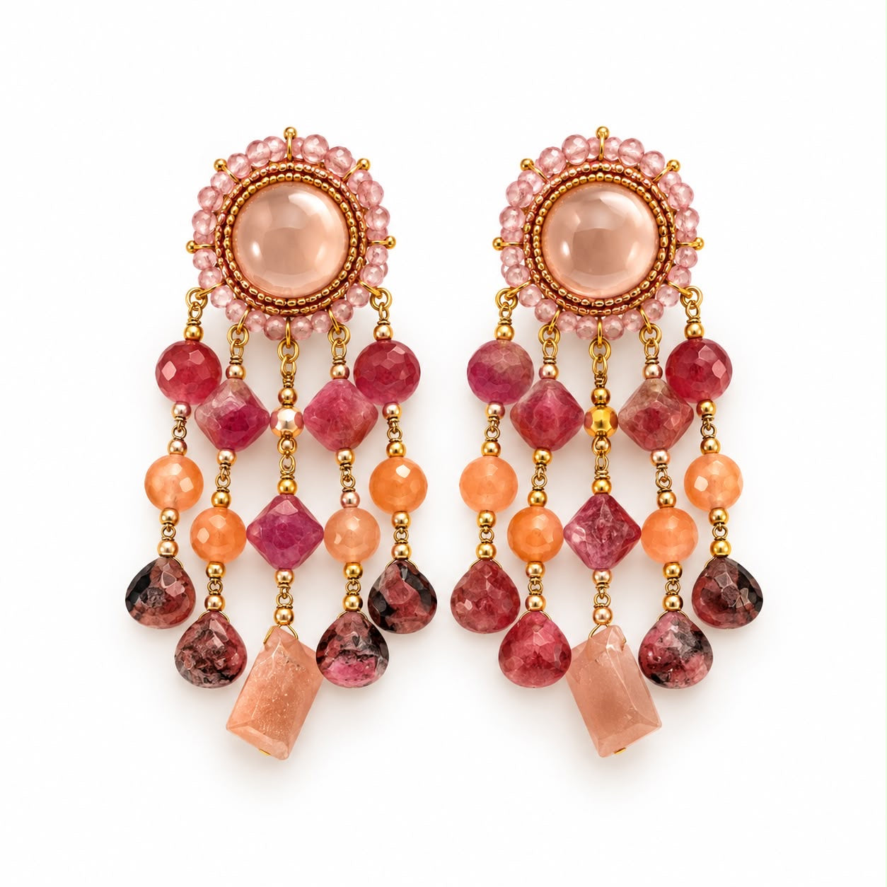 Coral Sunset Earrings