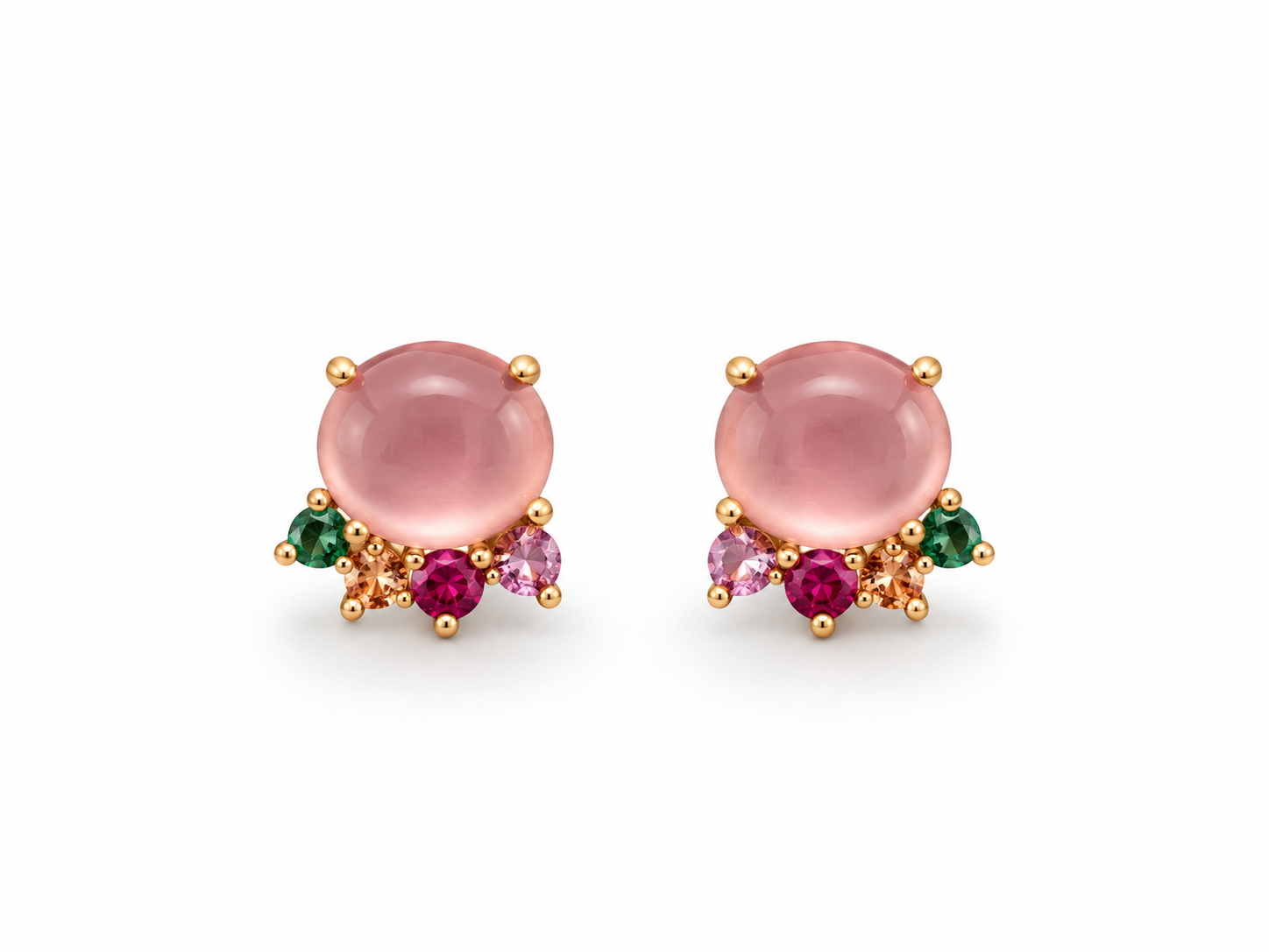 Rosy Bloom Studs