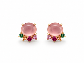 Rosy Bloom Studs