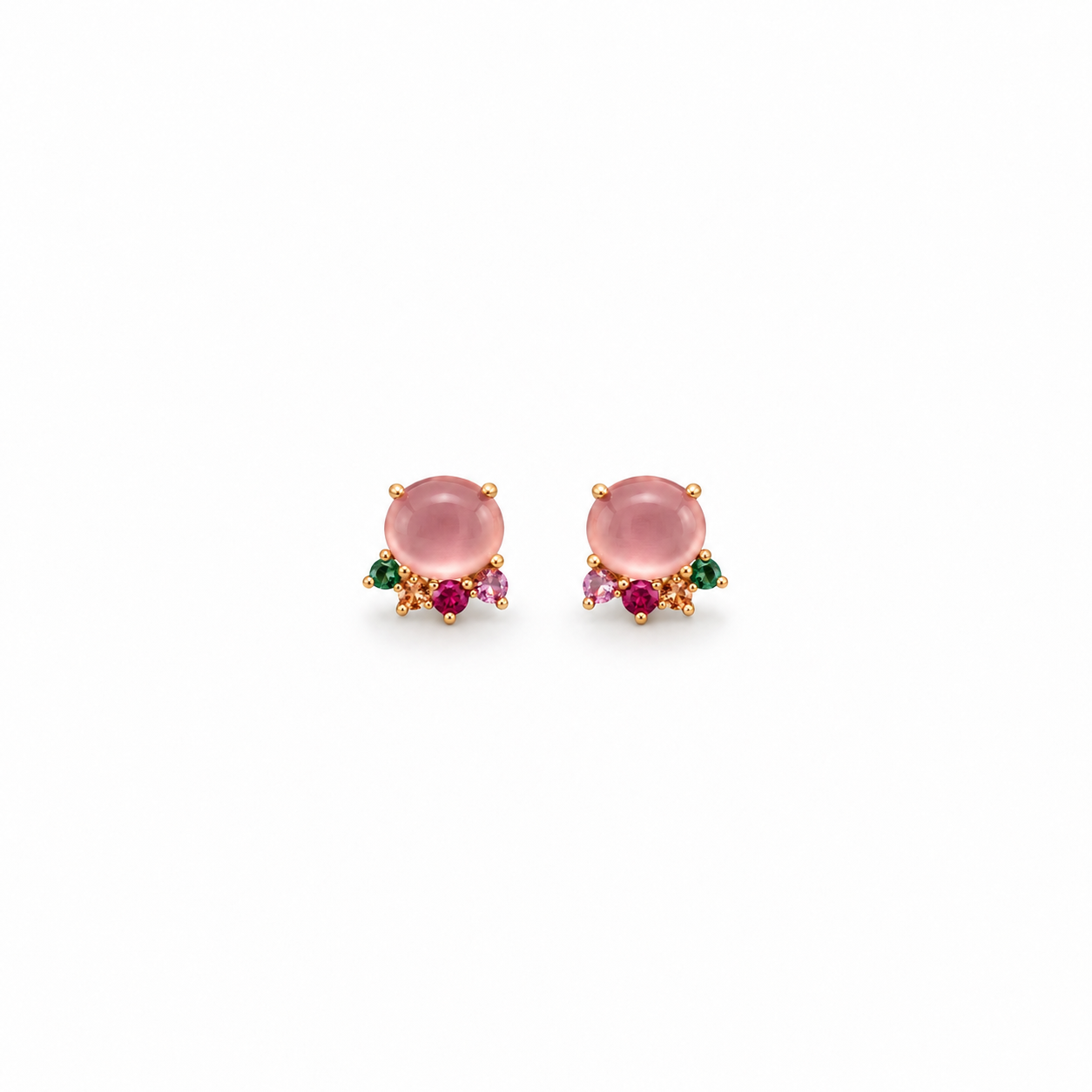 Rosy Bloom Studs
