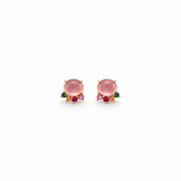 Rosy Bloom Studs