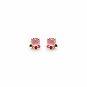 Rosy Bloom Studs