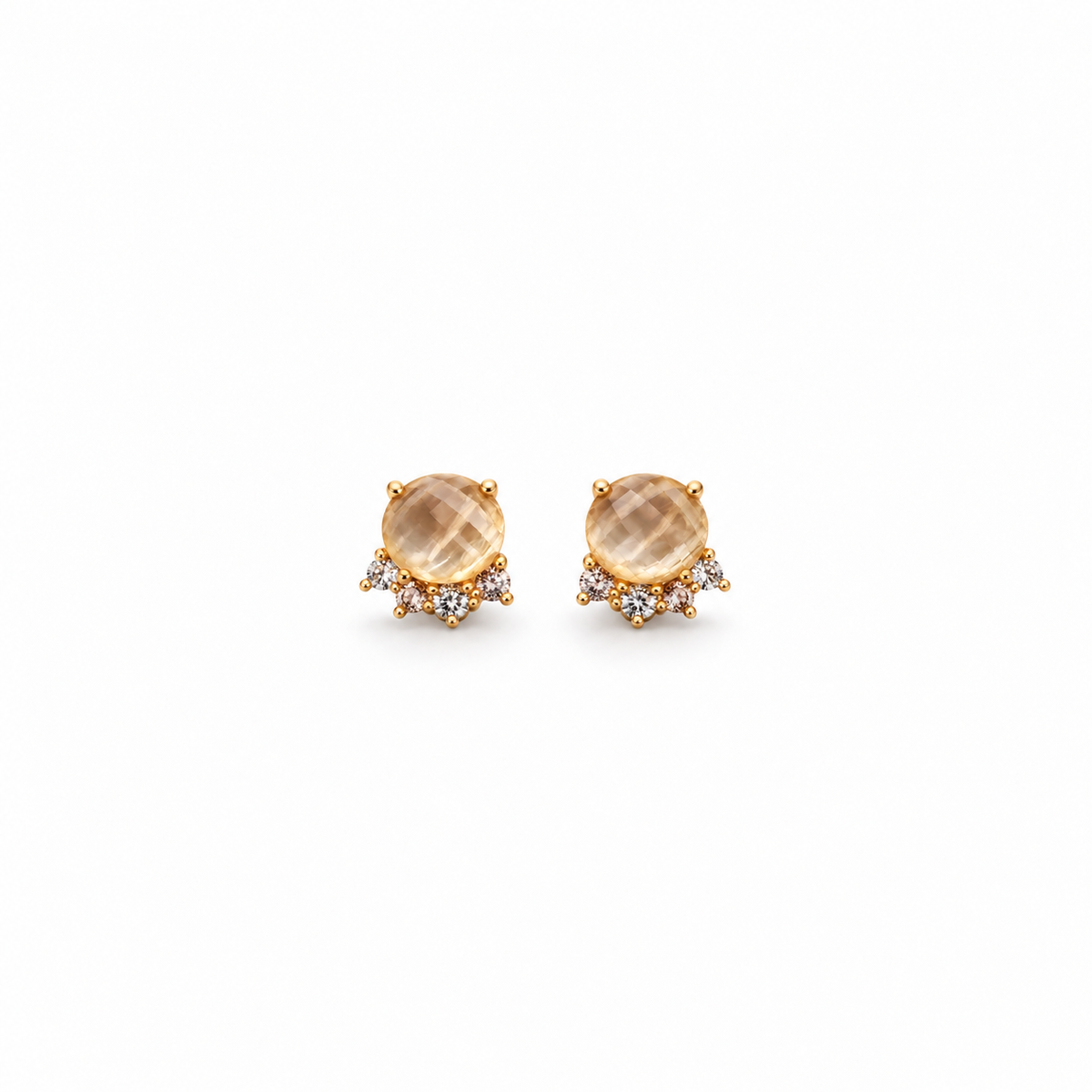 Champagne Glow Studs