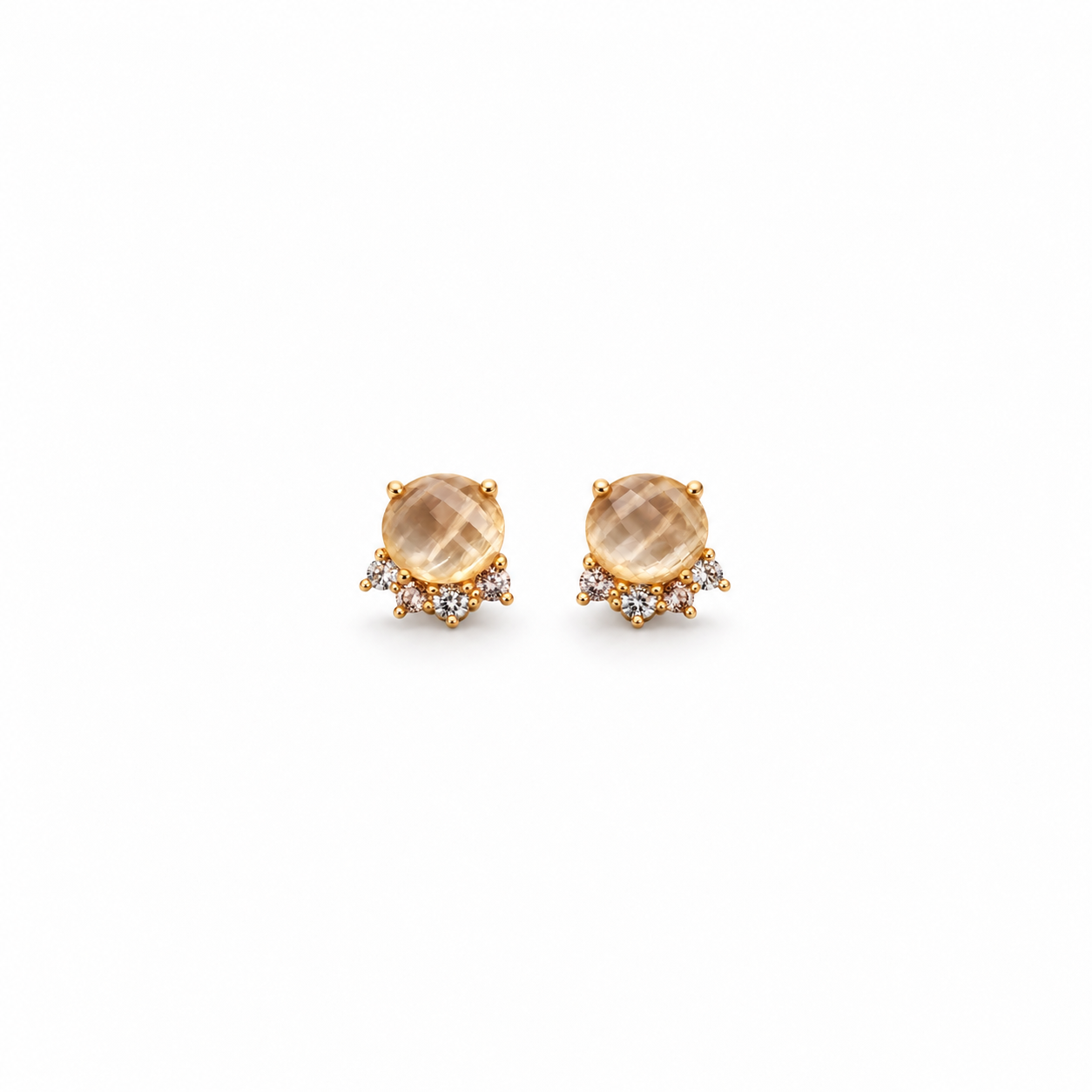 Champagne Glow Studs