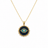 Enamel Eye Necklace