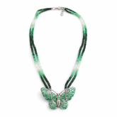 Green Butterfly Necklace