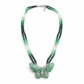 Green Butterfly Necklace
