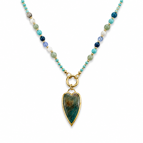 Lagoon Light Heart Necklace
