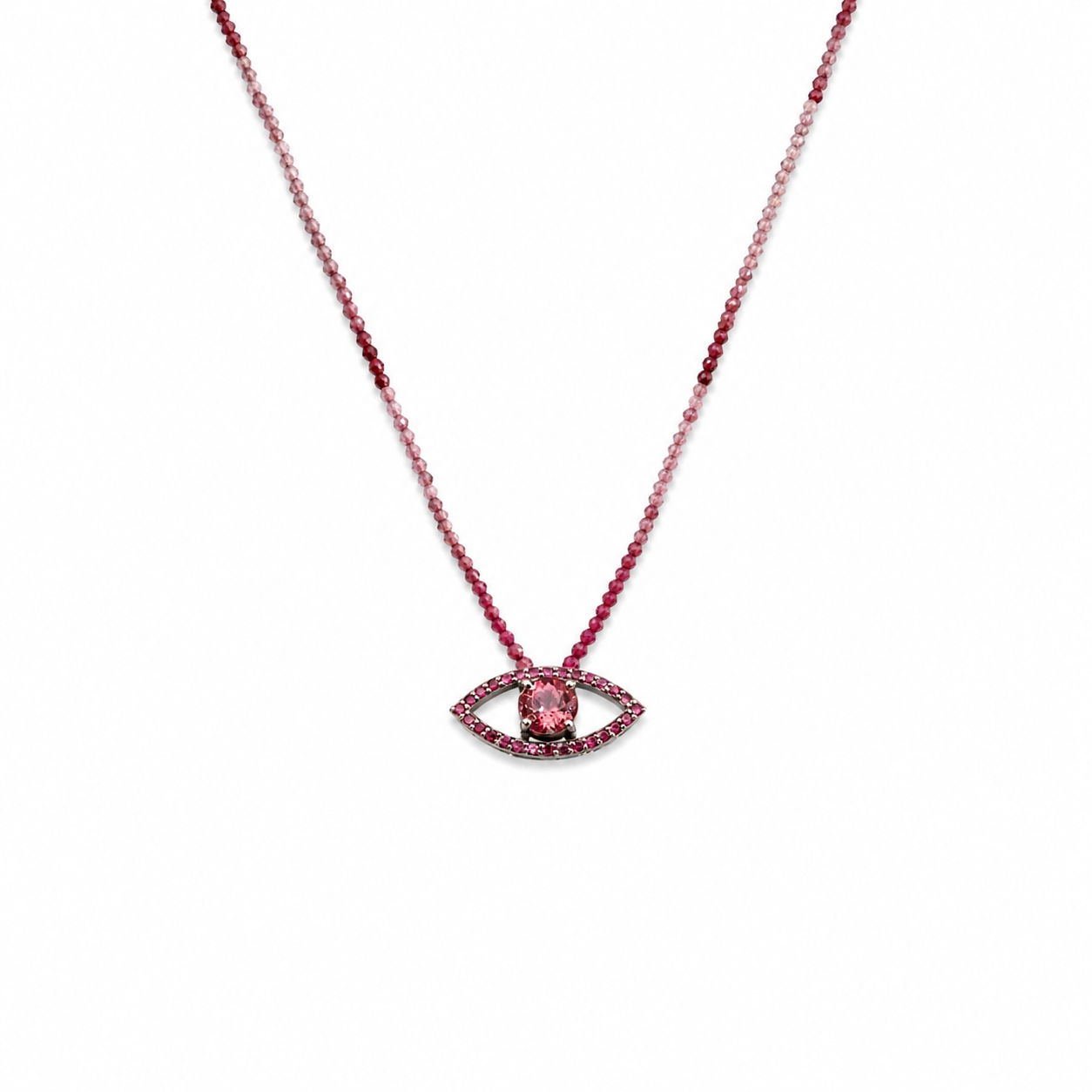 Pink Eye Necklace