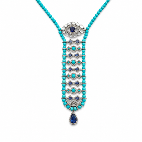 Evil Eye Tie Necklace