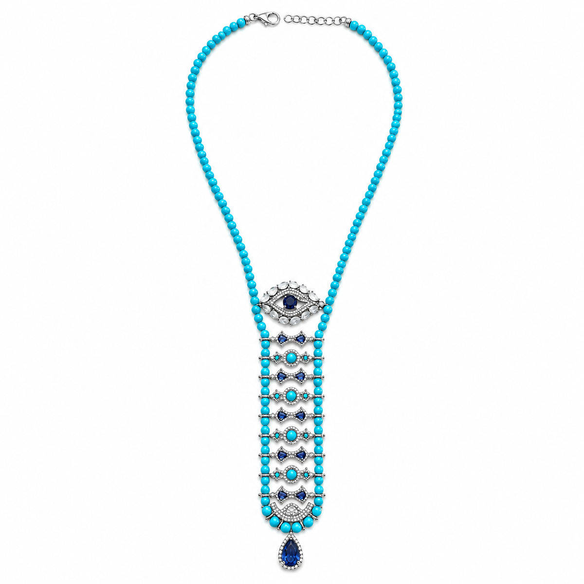Evil Eye Tie Necklace