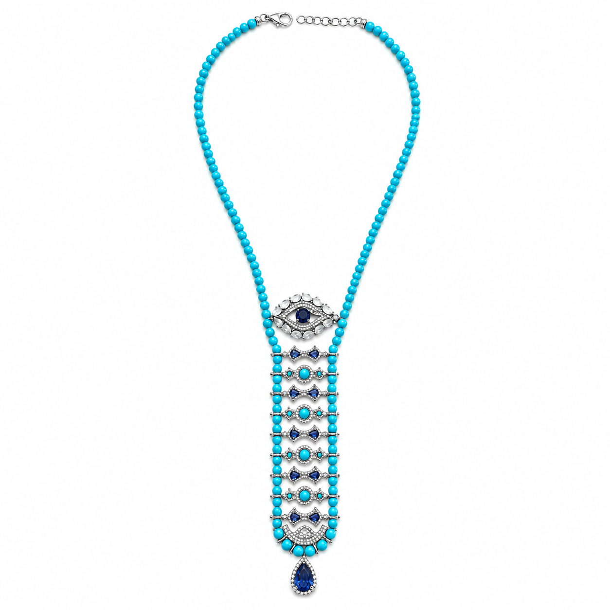 Evil Eye Tie Necklace