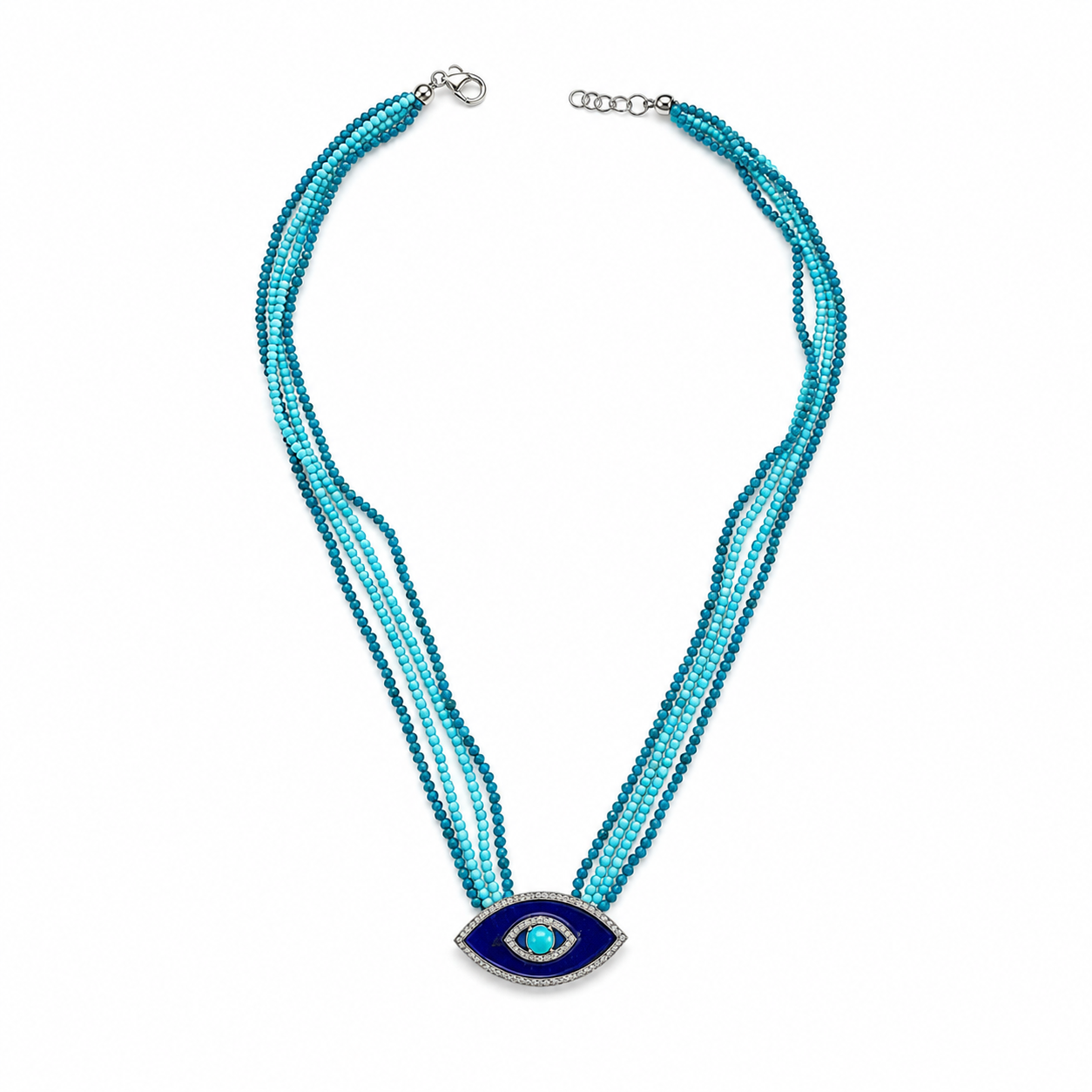 Evil Eye Beaded Necklace