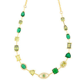 Olive Eye Necklace