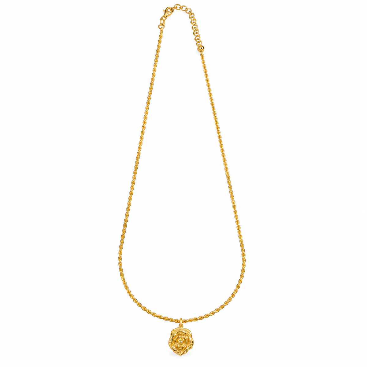 Golden Rose Necklace