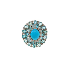 Turquoise Bloom Ring