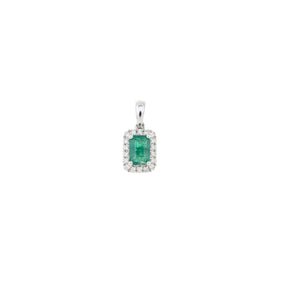 Emerald and Diamond Pendant