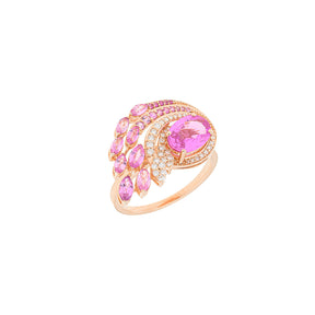 Pink Peacock Ring