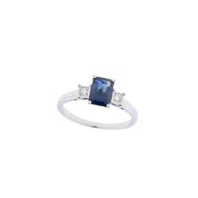 Sapphire Diamond Ring