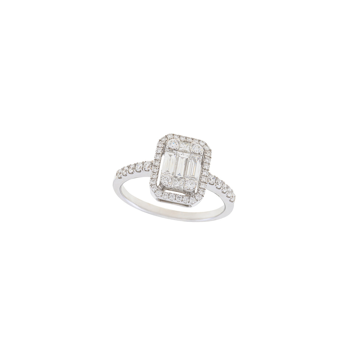 Rectangle Diamond Ring