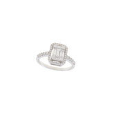Rectangle Diamond Ring