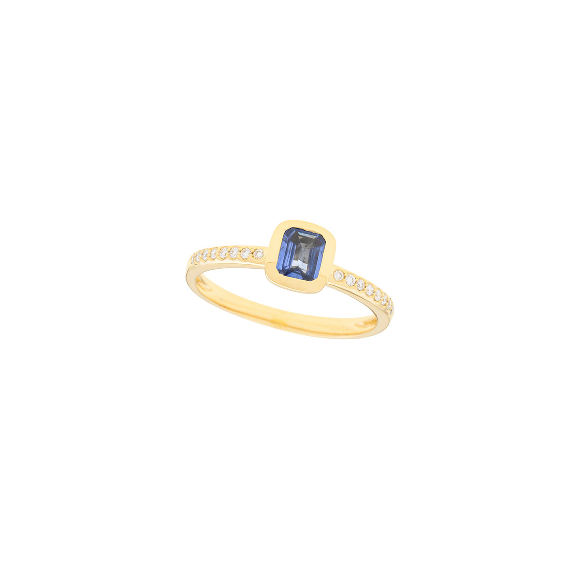 Gold Encapsuled Sapphire Ring