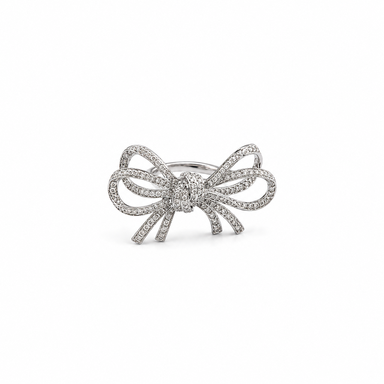 Diamond Bow Ring