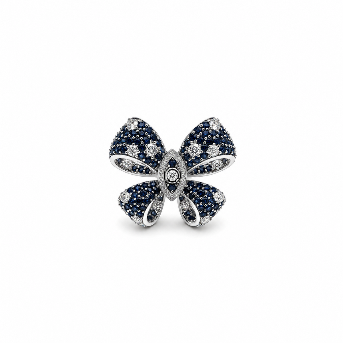 Blue Eye Bow Ring