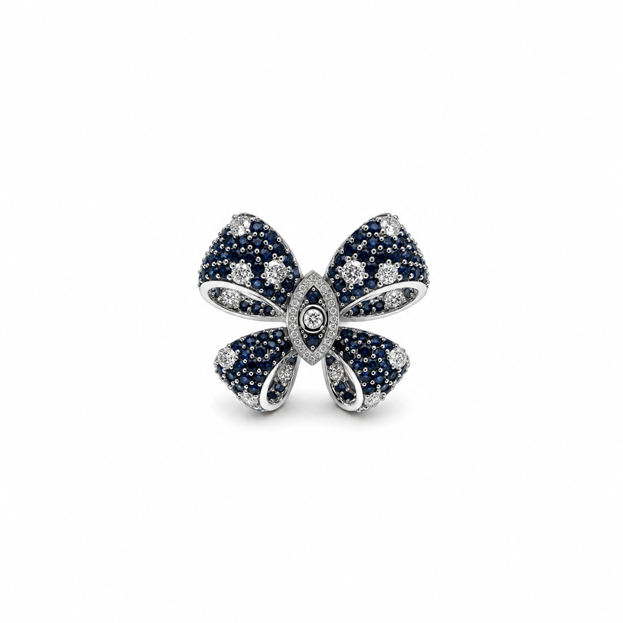 Blue Eye Bow Ring