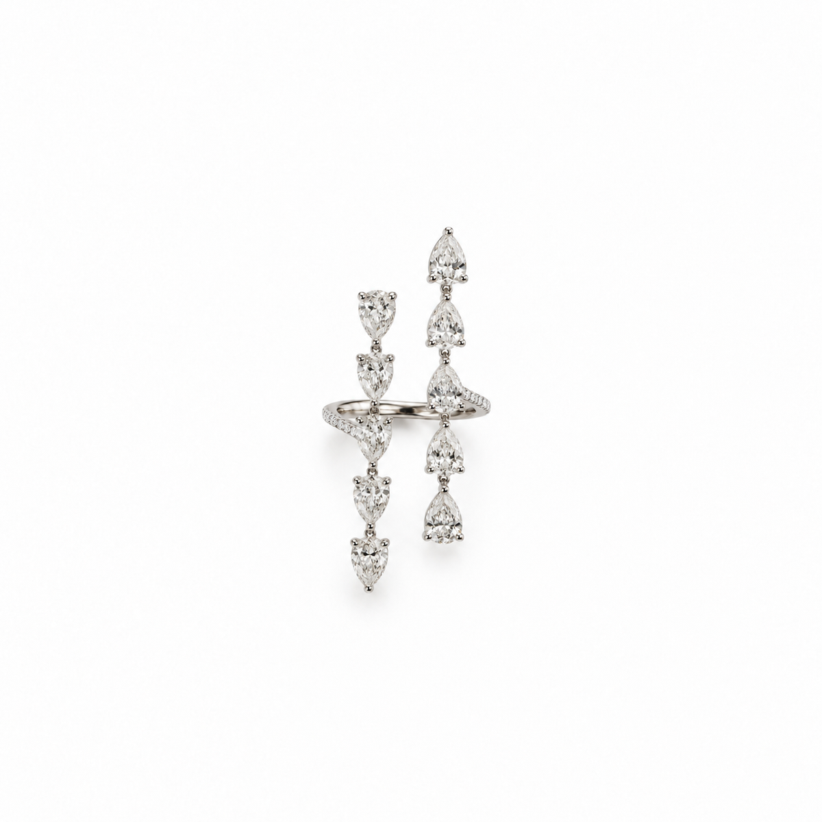 Two lane Diamond Ring