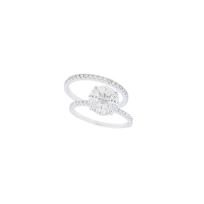 Round Multi Diamond Band Ring