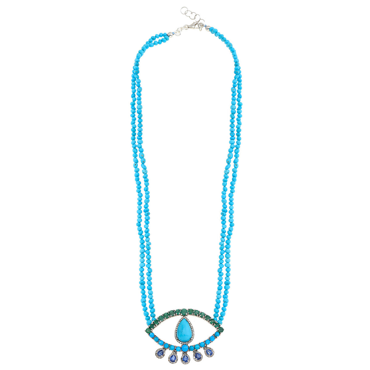 Sea Droplets Eye Necklace