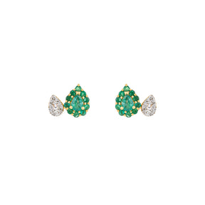 Emerald Twin Earrings