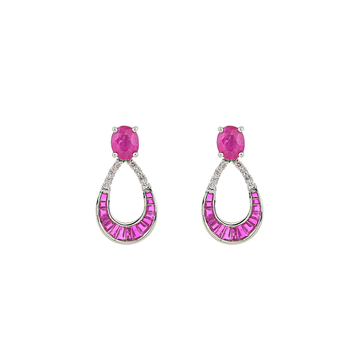 Pavilion Ruby Earrings