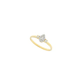 Pear Diamond Sprinkle Ring