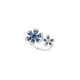 Blue Bloom Flower Ring