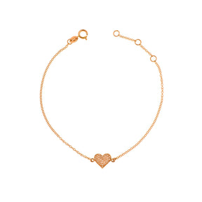 Heart Chain Bracelet - Anatol Jewelry