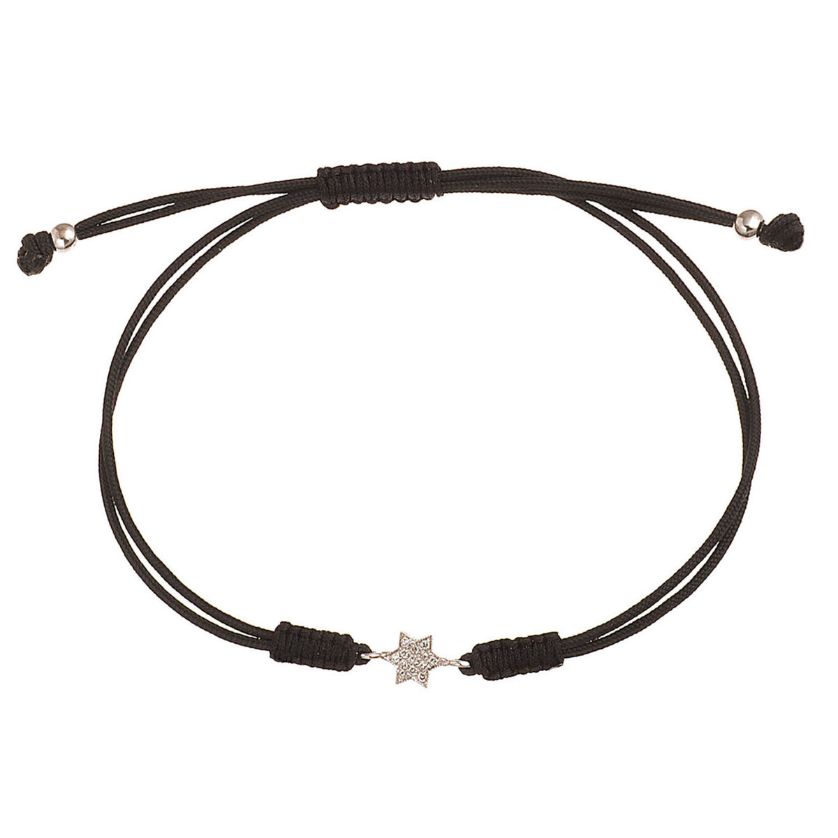 Diamond Star Cord Bracelet