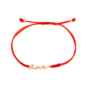 Love bracelet, Cord Bracelet.