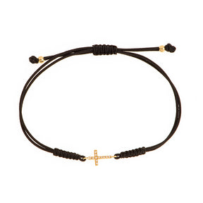 Diamond Cross Bracelet