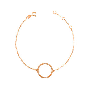Open Circle Chain Bracelet - Anatol Jewelry