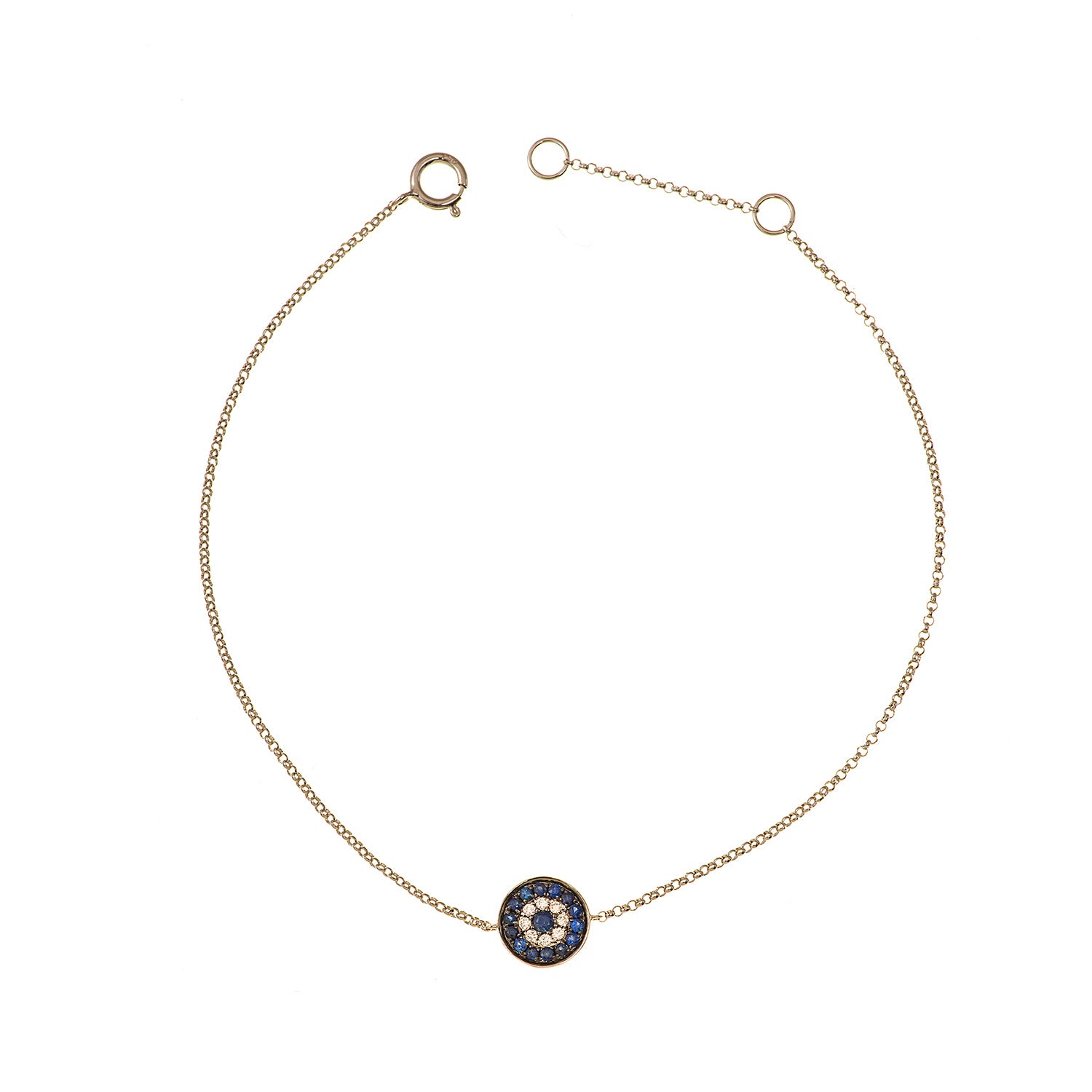 Diamond bracelet. Gold Bracelet. 18k gold bracelet. 14k gold bracelet. Rose Gold Bracelet. Yellow gold bracelet. White Gold Bracelet. Bracelets. Gift Bracelet. Perfect bracelet for present. Precious stone bracelet. Chain Bracelet. Bangle Bracelet. Anatol jewelry. Fine Jewelry. Evil Eye Bracelet. Evil Eye.
