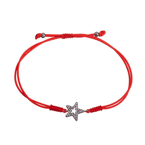 Diamond Star Cord Bracelet