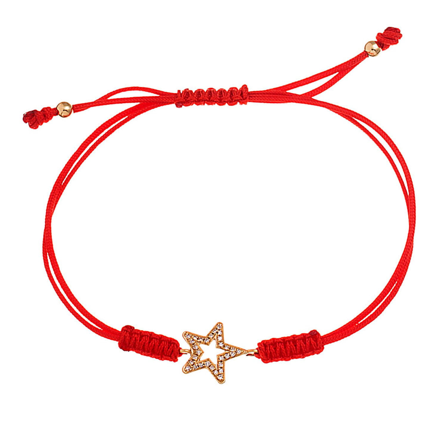 Diamond Star Cord Bracelet