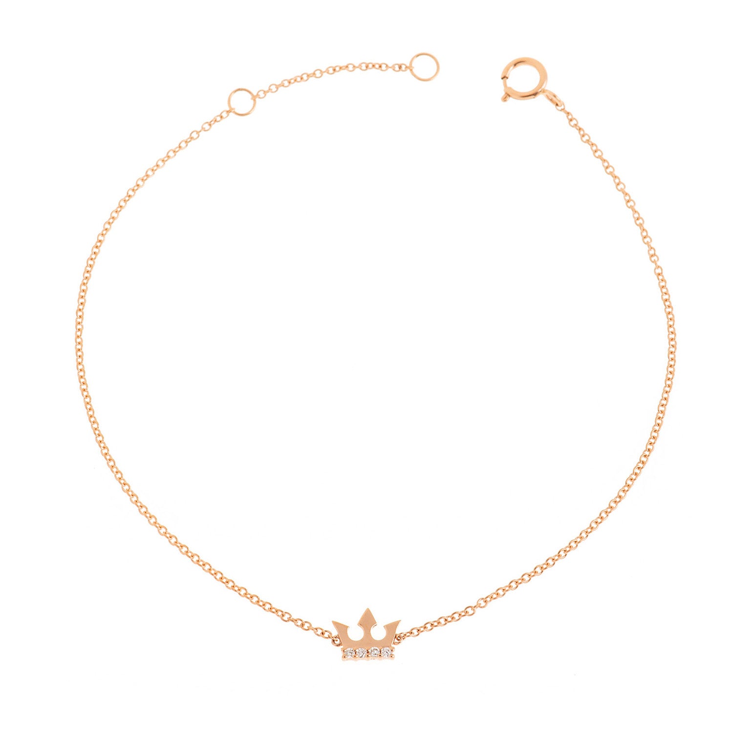 Diamond bracelet. Gold Bracelet. 18k gold bracelet. 14k gold bracelet. Rose Gold Bracelet. Yellow gold bracelet. White Gold Bracelet. Bracelets. Gift Bracelet. Perfect bracelet for present. Precious stone bracelet. Chain Bracelet. Bangle Bracelet. Anatol jewelry. Fine Jewelry. Diamond Crown bracelet. Evil eye bracelet.