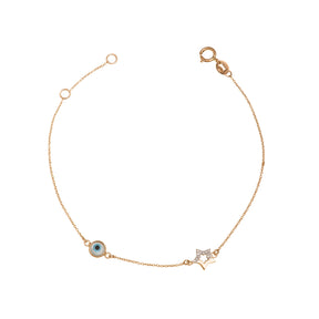 Star Bracelet with Evil Eye - Anatol Jewelry