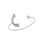 Diamond Bangle Bracelet. White Gold Bracelet
