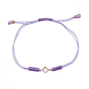 Cord bracelet. Diamond charm cord bracelet. Gold and diamond bracelet. Bracelet with charm and cord. Colourful cord bracelet. Anatol Jewellery. Χρυσά κοσμήματα. Βραχιόλι με κορδόνι. Χρυσό βραχιόλι με μπριγιάν. Κοσμήματα Κηφισιά.